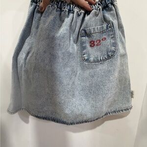 Piupiuchick Kids' Blue Denim Skirt